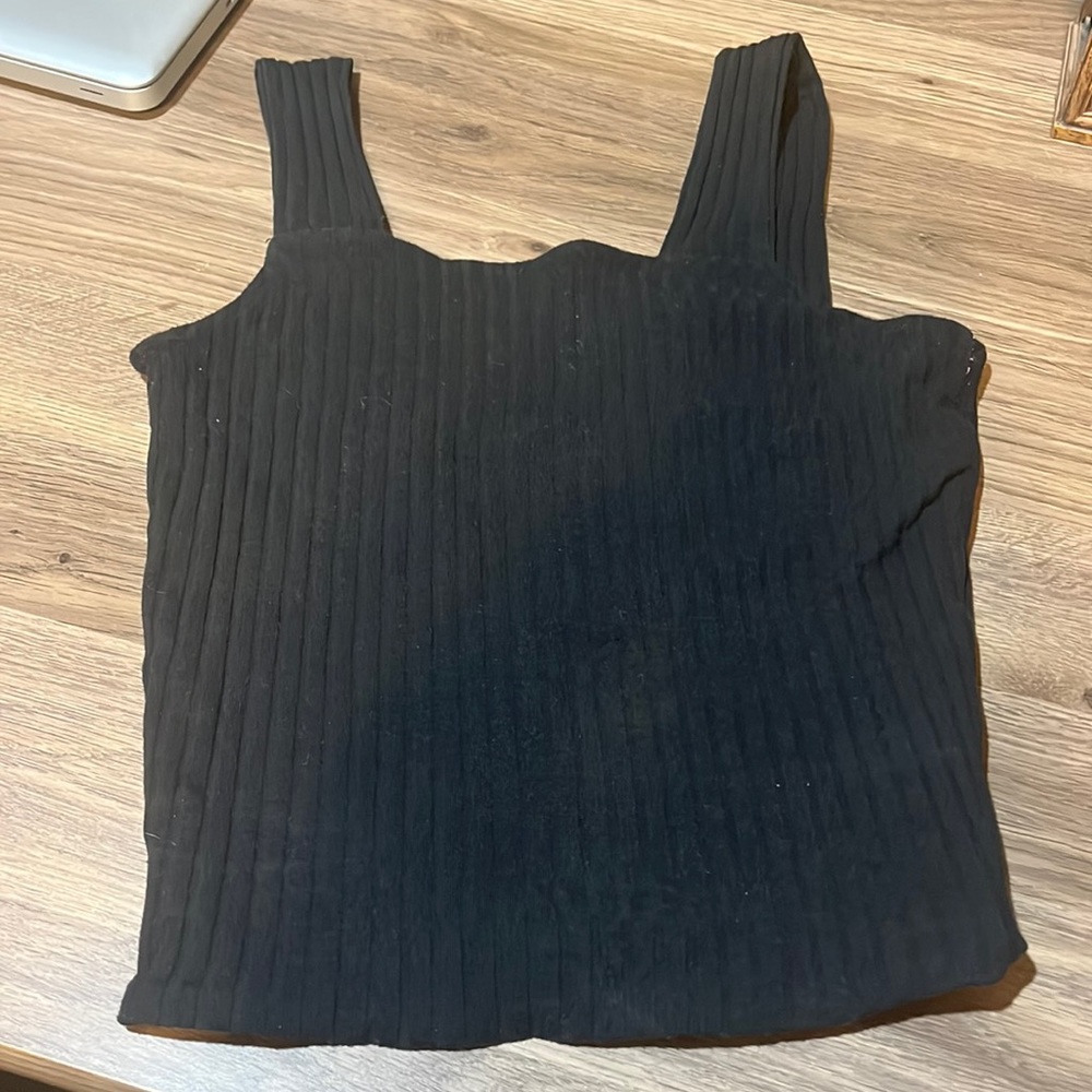 Black tank top